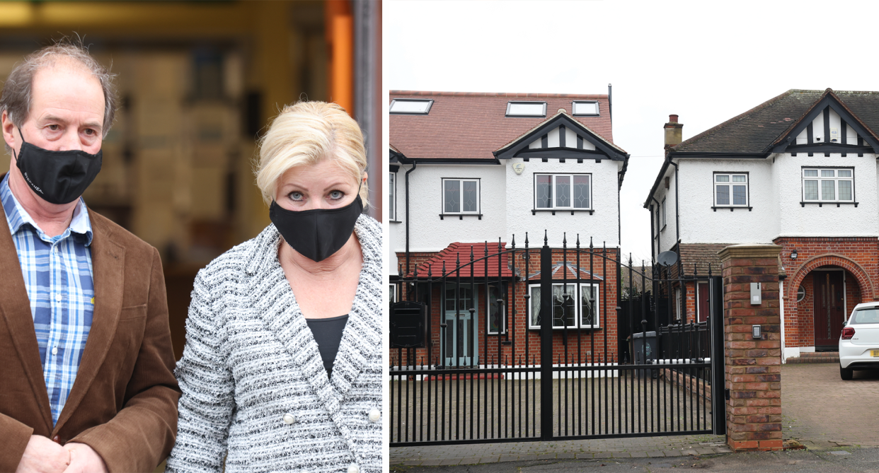 Sandra Durdin and Trevor Dempsey are accused of flooding a neighbour's alleyway by overwatering plants. (PA) 