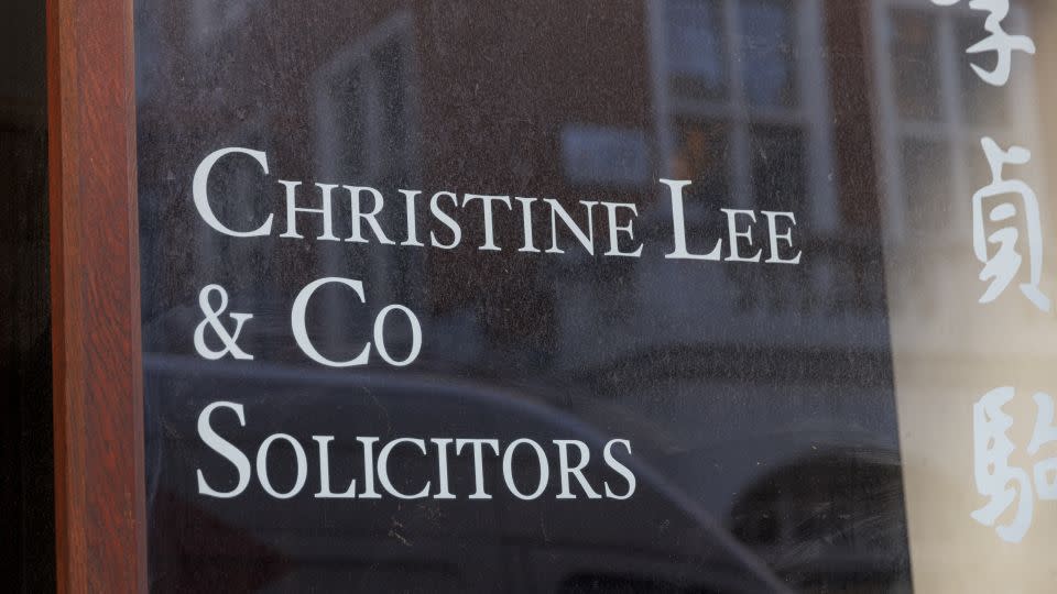 The Christine Lee & So Solicitors office on Wardour Street, London, on January 13, 2022. - Rob Pinney/Getty Images Europe/Getty Images