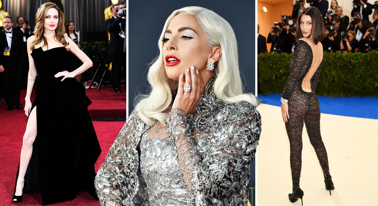 Celebrity red carpet poses