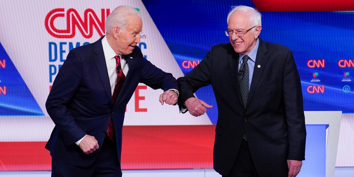Joe Biden Bernie Sanders Democratic Debate