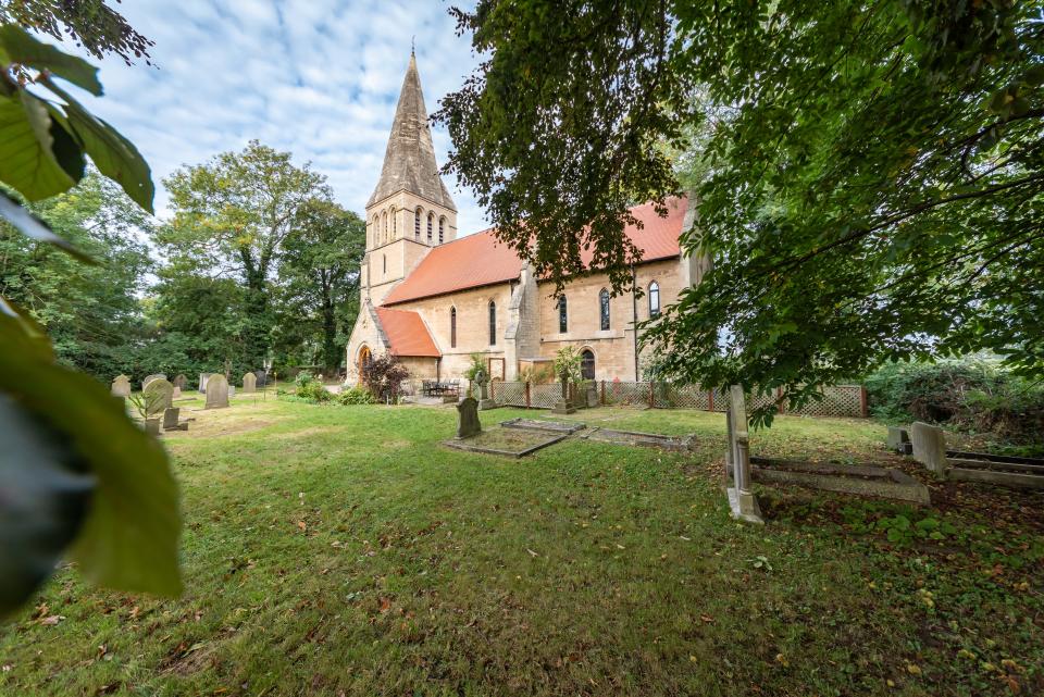 The church is next to a graveyard which the current owners maintain. (Simon Blyth Estate Agents, Kirkburton via OnTheMarket)