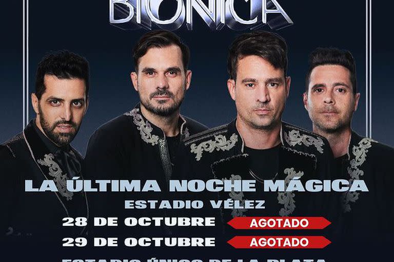 Tan Biónica agotó cuatro shows en su vuelta a los escenarios después de siete años (Foto: Instagram @chanotb)