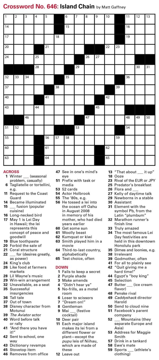 puzzles printable crossword issue may 6 2022