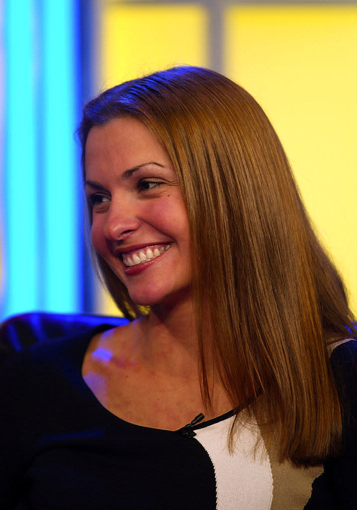 Helene Eksterowicz of "The Bachelor" during "TRL" in 2002