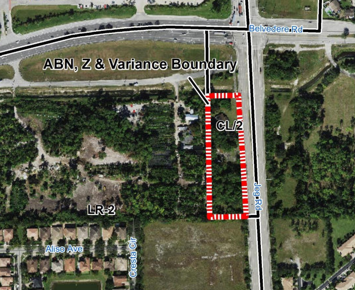 Site in red is where a warehouse distribution complex is expected to be located near Palm Beach International Airport