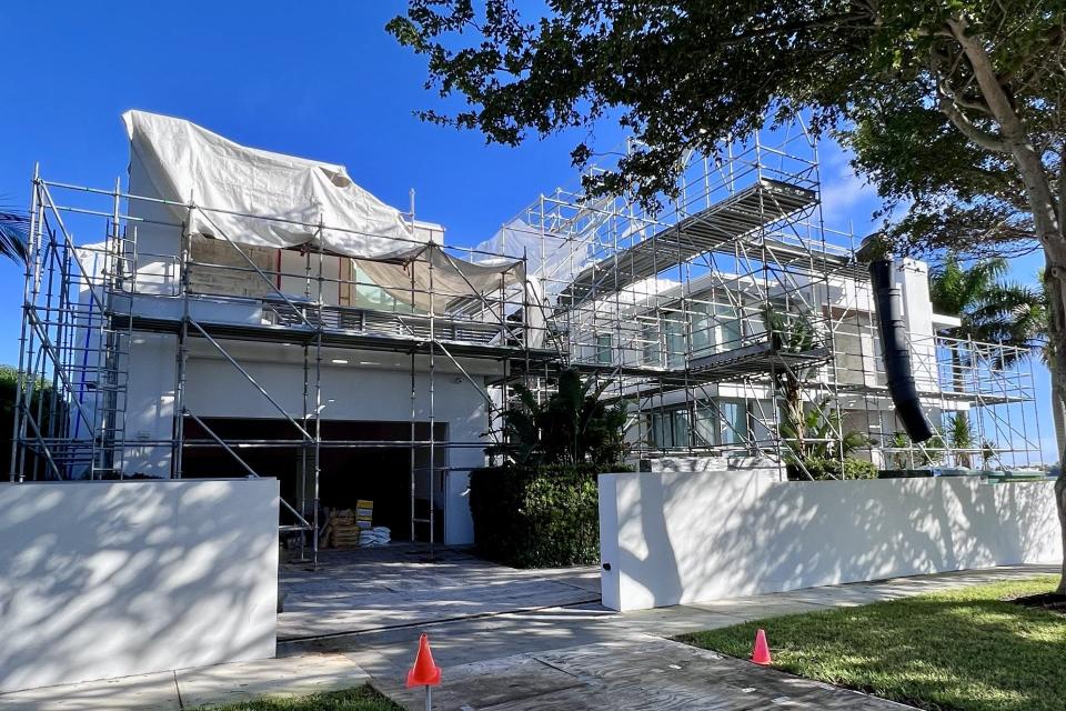 The home at 6717 S. Flagler Drive in West Palm Beach was purchased in 2021 for $16.2 million. At the time it was a record-high sale for a single-family home in West Palm Beach. The owner filed a lawsuit in 2022 alleging multiple defects in the home.
