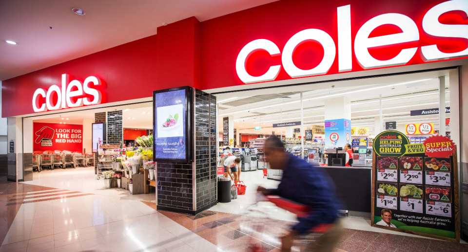 Coles store front.