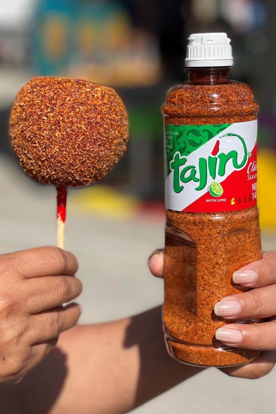 "Tajin Candy Apples" are one of the newest offerings debuting at the 81st North Florida Fair which opens on Thursday, Nov. 2, and concludes on Sunday, Nov. 12.