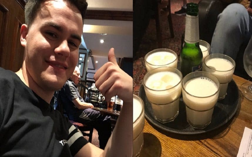 Nick Matthewman was sent free birthday drinks via the Wetherspoons app - Twitter / @rorymeep