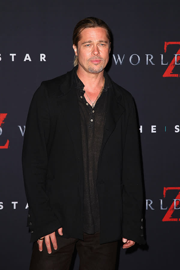 Brad Pitt attending the Australian premiere of 'World War Z' in Sydney, Australia on June 9, 2013.