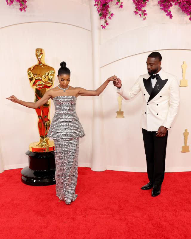 HOLLYWOOD, CALIFORNIA - MARCH 10: (L-R) Gabrielle Union-Wade and Dwyane Wade attend the 96th Annual Academy Awards on March 10, 2024 in Hollywood, California. (Photo by Mike Coppola/Getty Images)<p>Mike Coppola/Getty Images</p>