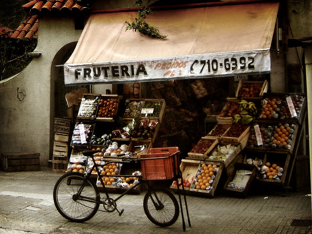 A small business that sells fruit