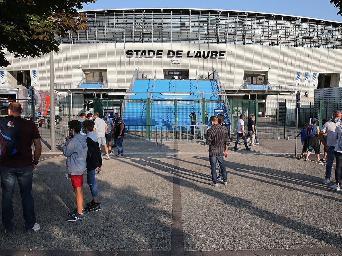 A general view of the Stade de l’Aube (AFP via Getty Images)