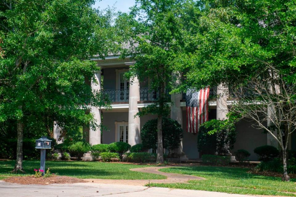 A house on Sauvolle Court in Ocean Springs on Friday, May 12, 2023. The house is one of the most expensive in Jackson County, according to tax assessments.