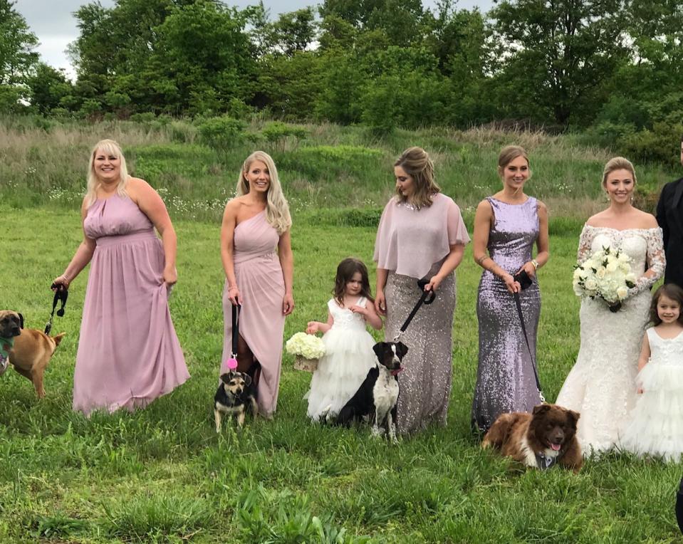 Sally Burky knew she wanted something different in her wedding, so she went to the animal rescue Haven of the Ozarks for help