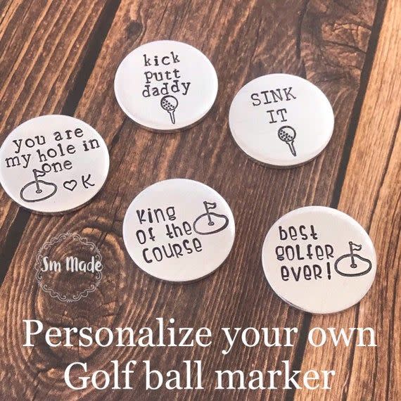 13) Personalized Golf Ball Marker