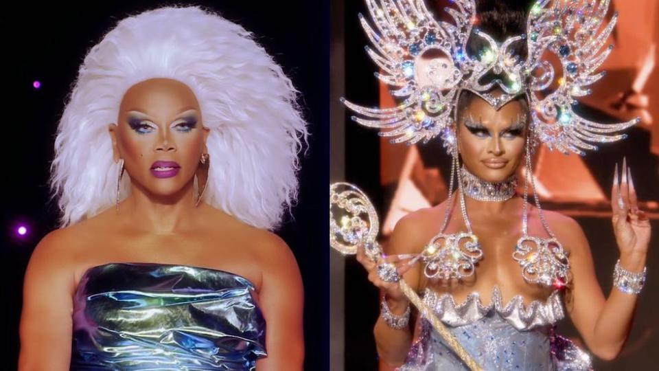 RuPaul; Sasha Colby on RuPaul's Drag Race season 16 finale