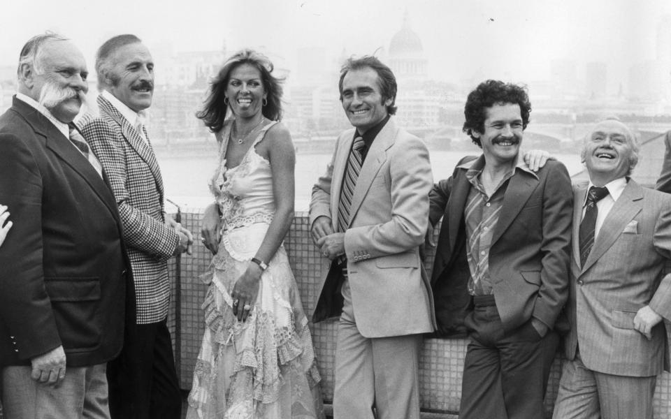 Cannon and Ball with their ITV peers, in 1978 - Getty