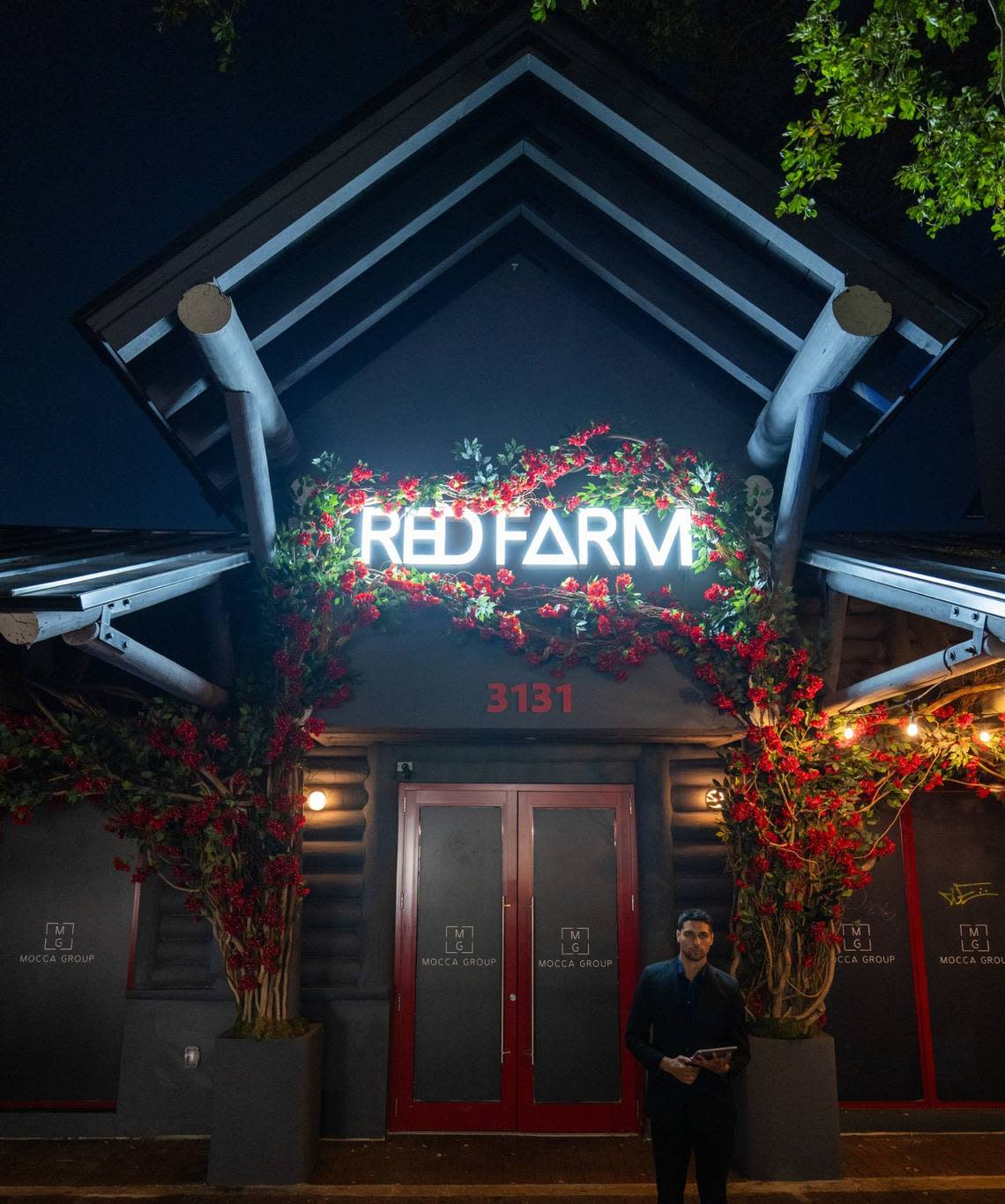 The exterior of New York's RedFarm Chinese restaurant, now open in Coconut Grove.