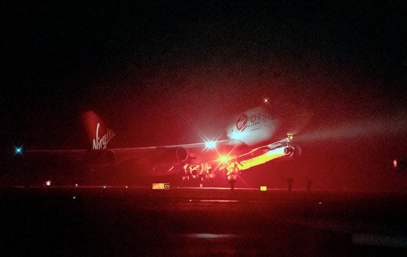 Cosmic Girl, Virgin Orbit’s repurposed Virgin Atlantic Boeing 747 aircraft.