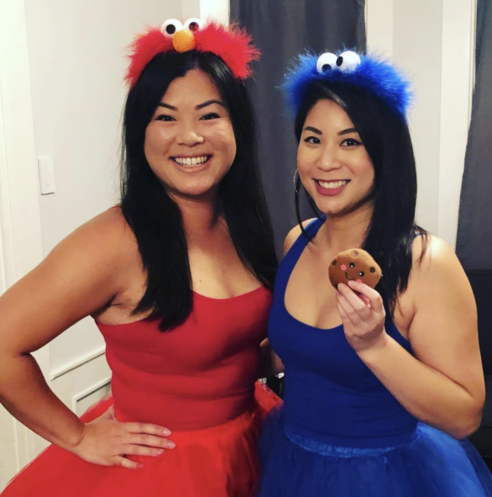 Cookie Monster and Elmo