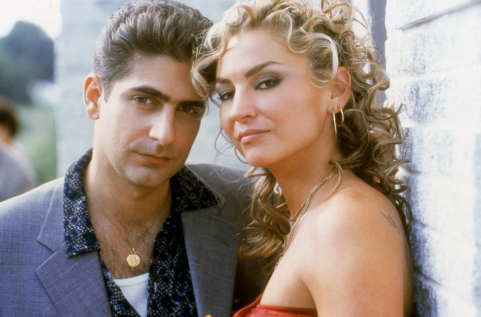 Drea de Matteo mit ihrem "Sopranos"-Co-Star Michael Imperioli. (Bild: Getty Images)