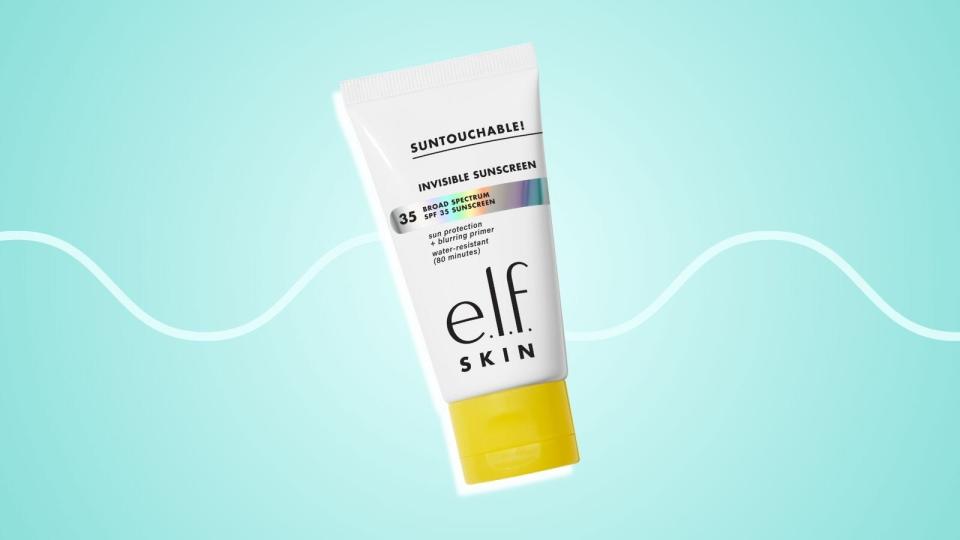 E.L.F. Cosmetics launched its Invisble Sunscreen—a dupe for the Supergoop Unseen Sunscreen.