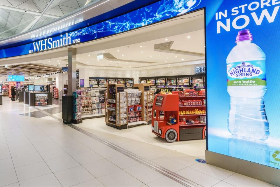 WHSmith airport business rose by  123% on pre-pandemic levels   (WH Smith)