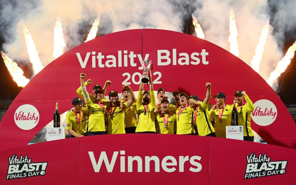 Hampshire hold their nerve to win Blast final by one run after last-ball drama - GETTY IMAGES