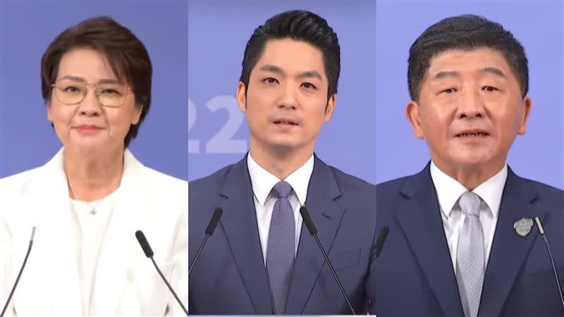 選前台北市選戰被認為是「三腳督」。（圖／三立直播）