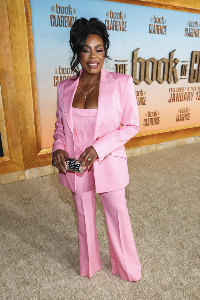 Angela Bassett Sparkles in Farm Rio, Doja Cat Goes Edgy in Luar Bodysuit  and More Fashion Moments at 'The Book of Clarence' Premiere