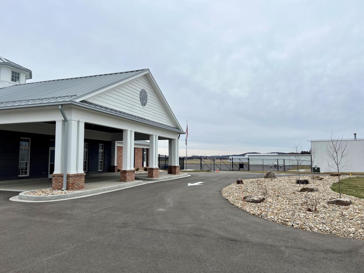 The multi-year, $5 million terminal project at the Newark-Heath Airport will be formally dedicated in August this year.