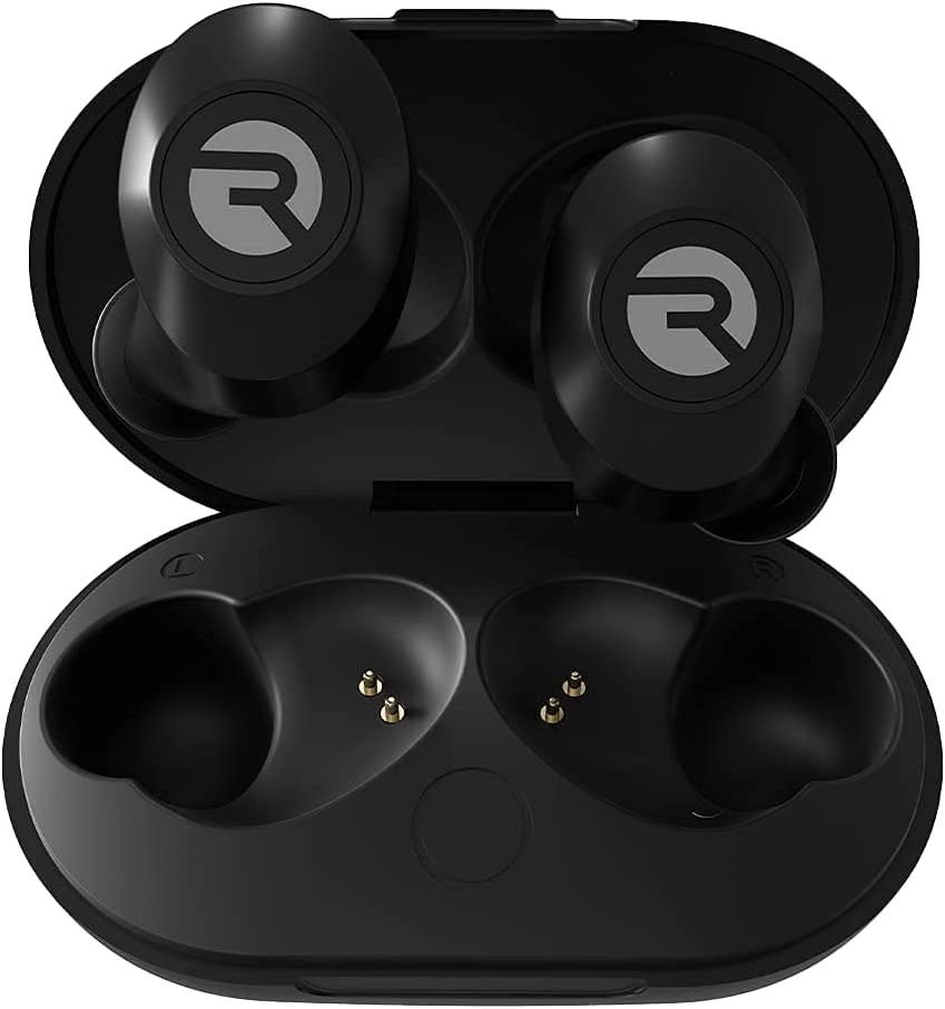 Image of Raycon Everyday Earbuds against white background.