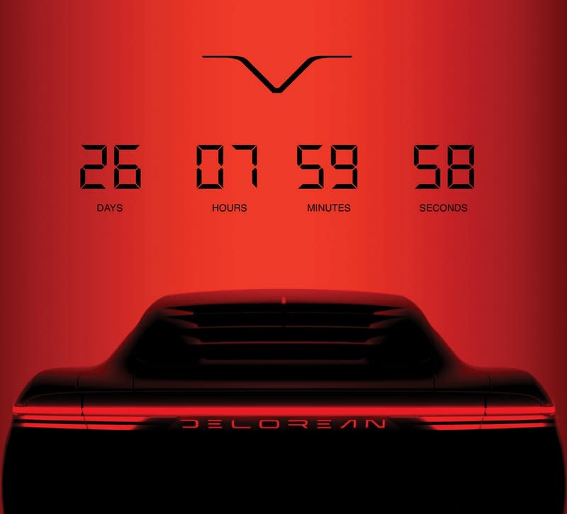 近日於官網及社群媒體預告DeLorean Evolve將於5/31線上亮相。