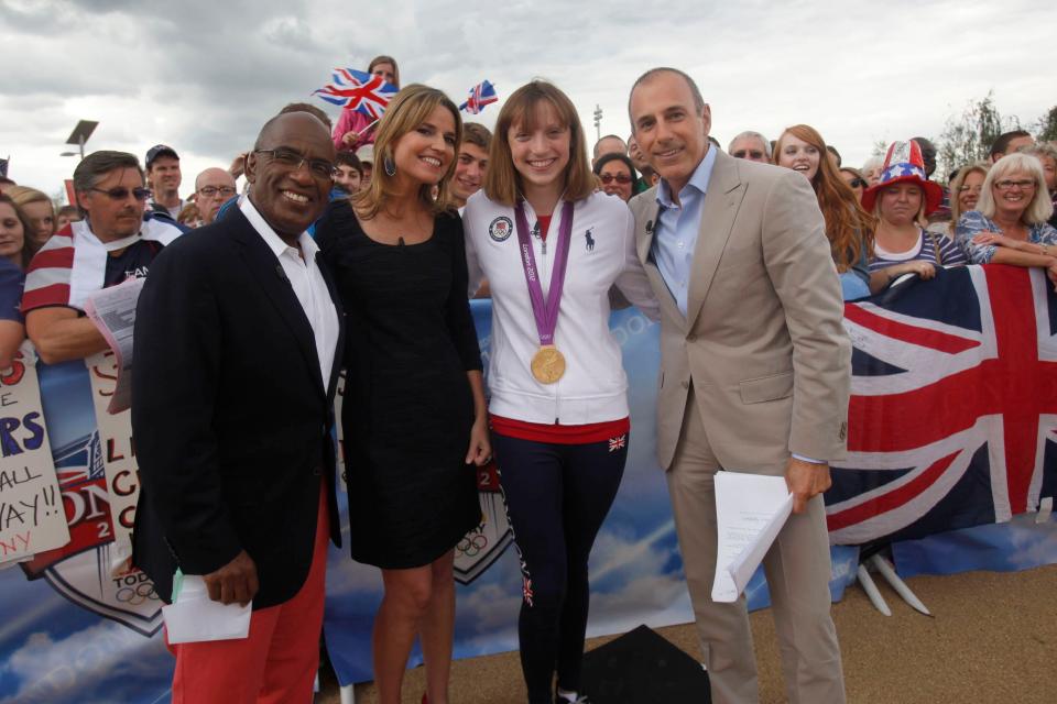 <h1 class="title">Katie Ledecky at the TODAY Show</h1><cite class="credit">Warrick Page/NBCU Photo Bank/NBCUniversal/Getty Images</cite>