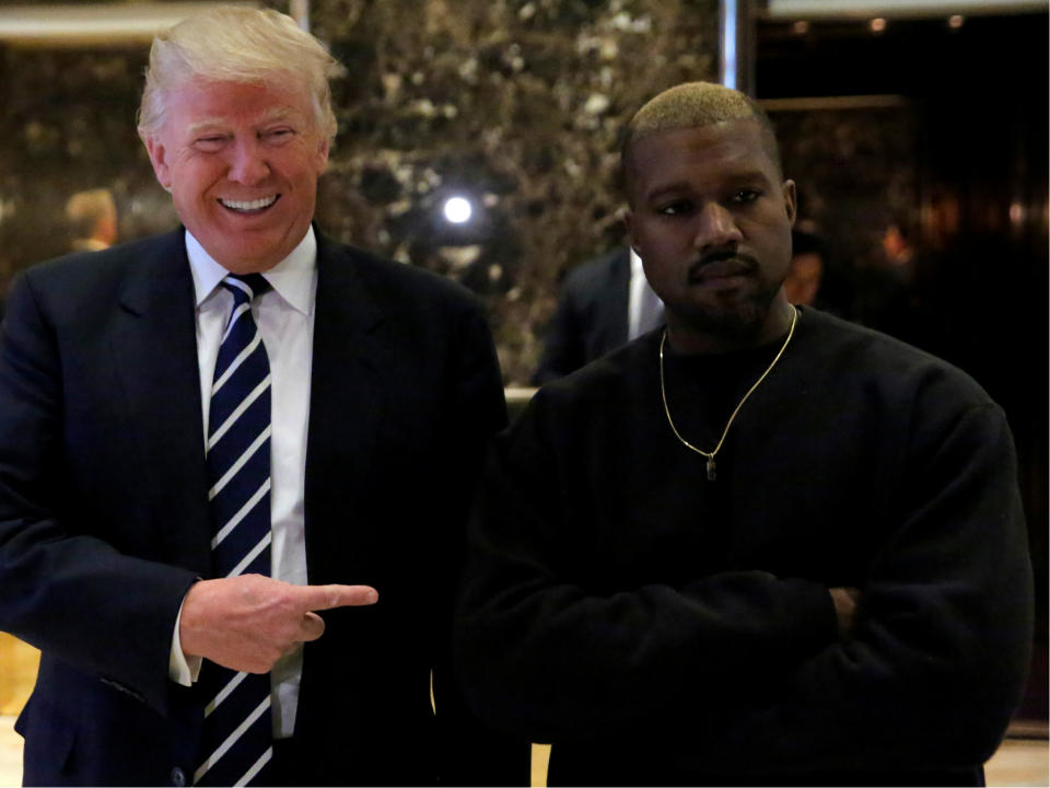 Donald Trump says Kanye West is performing 'great service' to black community in tweet