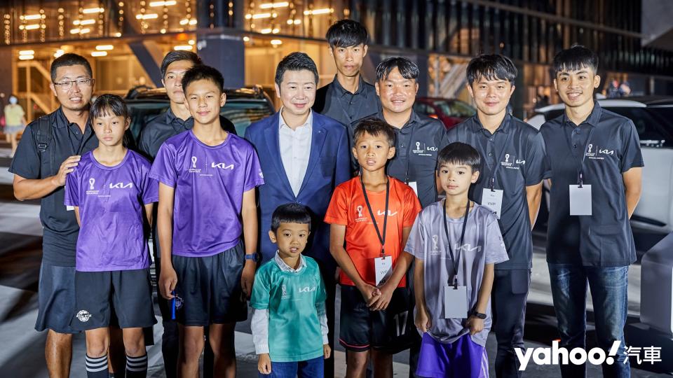 邀請五位Kia Kid’s Cup小小世界盃年輕球員到場參與Kia Inspiration Day點燈儀式。