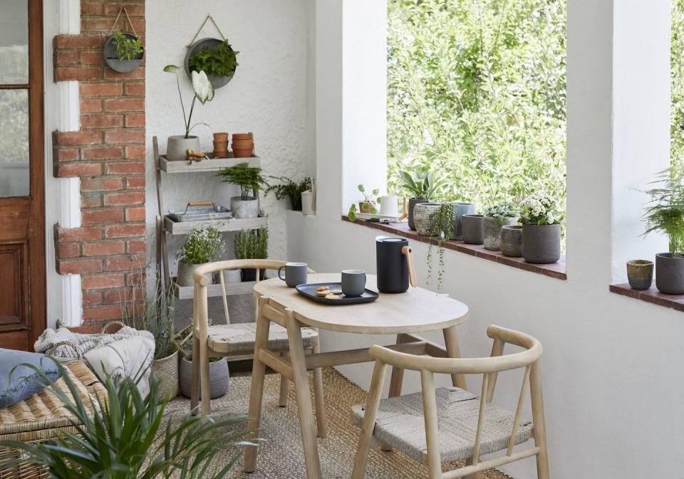 <p>Give your <a href="https://www.housebeautiful.com/uk/garden/designs/how-to/a781/balcony-garden-guide/" rel="nofollow noopener" target="_blank" data-ylk="slk:balcony;elm:context_link;itc:0;sec:content-canvas" class="link ">balcony</a> or <a href="https://www.housebeautiful.com/uk/garden/designs/how-to/a782/small-garden-guide/" rel="nofollow noopener" target="_blank" data-ylk="slk:small garden;elm:context_link;itc:0;sec:content-canvas" class="link ">small garden</a> the love it deserves with this stylish Scandi-style dining set. Excellent for small spaces, the chairs can be pushed underneath the table when not in use.</p><p><a class="link " href="https://go.redirectingat.com?id=127X1599956&url=https%3A%2F%2Fwww.johnlewis.com%2Fjohn-lewis-partners-tuck-2-seater-garden-dining-table-chairs-set-fsc-certified-acacia-wood-natural%2Fp5296315&sref=https%3A%2F%2Fwww.housebeautiful.com%2Fuk%2Flifestyle%2Fg35954786%2Fjohn-lewis-garden-collection-spring-summer%2F" rel="nofollow noopener" target="_blank" data-ylk="slk:SHOP NOW;elm:context_link;itc:0;sec:content-canvas">SHOP NOW</a></p>