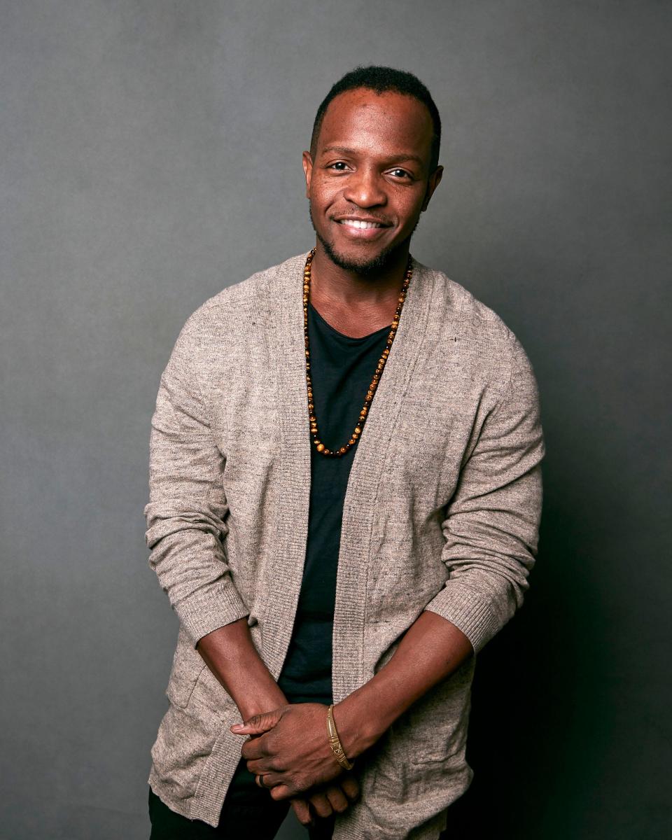 Qasim Basir at the 2018 Sundance Film Festival, where he was promoting the film, "A Boy. A Girl. A Dream: Love on Election Night."