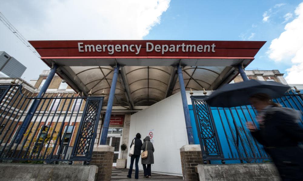 The emergency department at King's College hospital, London.