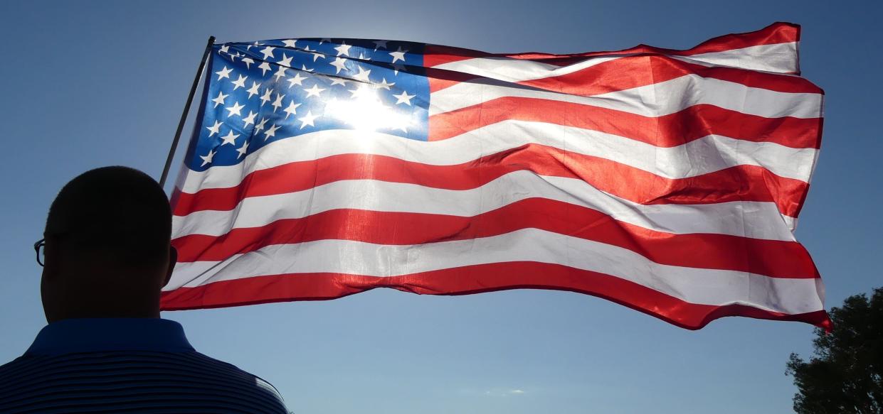 A file photo of an American flag.