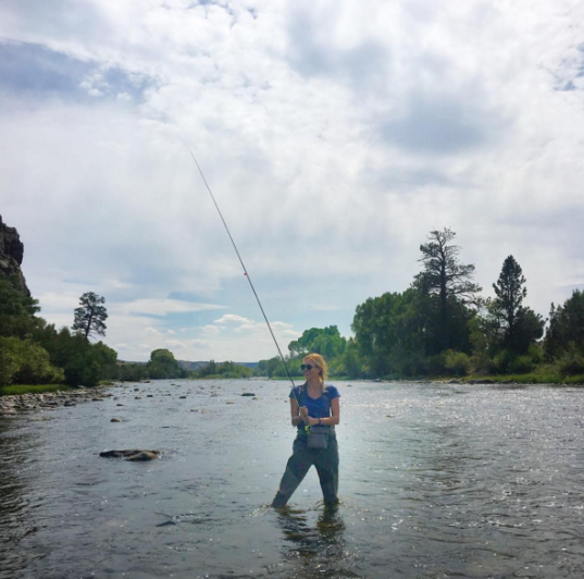 <p>Who knew fishing was such a thing with supermodels? Klossy looked liked a pro during an end-of-summer adventure in Saratoga, Wyo., last August. However, she had little success, quipping, “I got bagel bites.” (Photo: <a rel="nofollow noopener" href="https://www.instagram.com/p/BJglCcXgr-N/?taken-by=karliekloss&hl=en" target="_blank" data-ylk="slk:Karlie Kloss via Instagram;elm:context_link;itc:0;sec:content-canvas" class="link ">Karlie Kloss via Instagram</a>) </p>