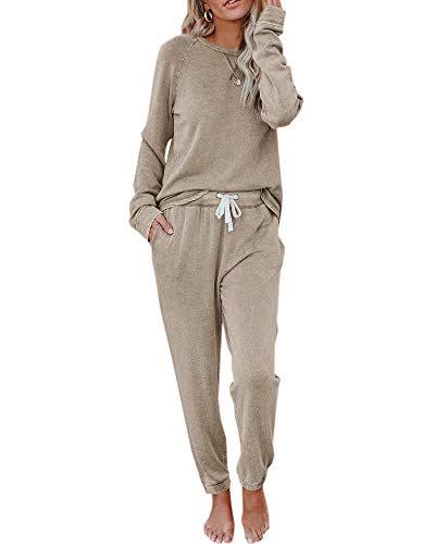 34) 2 Piece Long Sleeve Pullover and Drawstring Sweatpants