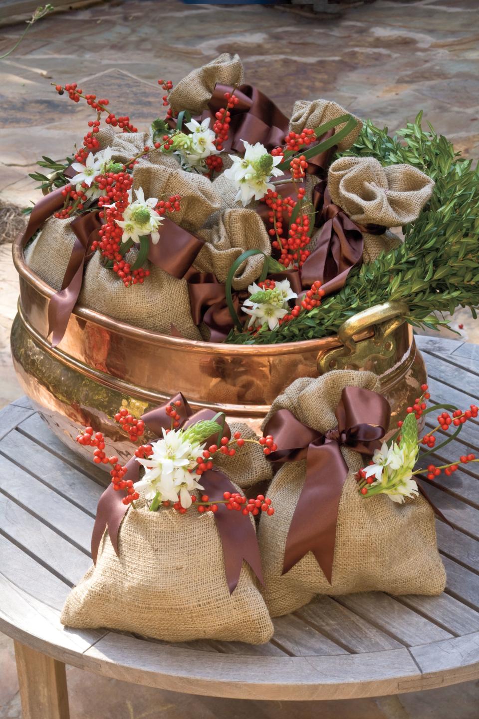 Wrap Gifts in Burlap