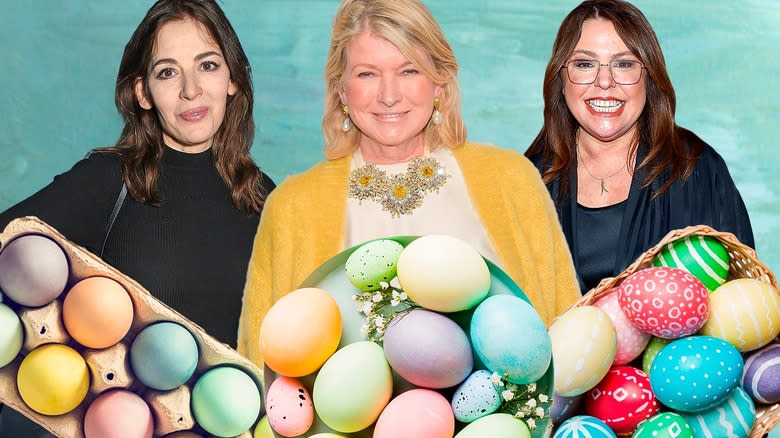 Easter eggs with Rachael Ray and Martha Stewart