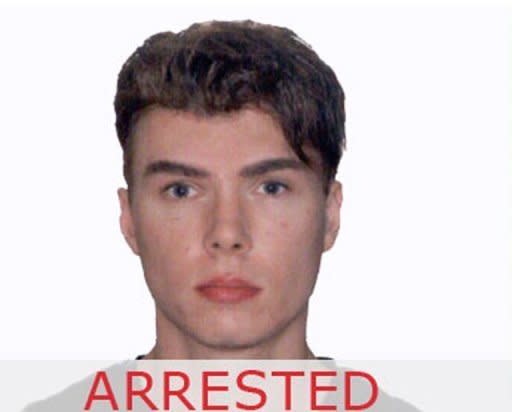 The Interpol website notes the arrest of Canadian Luka Rocco Magnotta, who is suspected of killing a man and posting body parts to various locations around Canada. He told a Berlin judge that he would not fight extradition to Canada