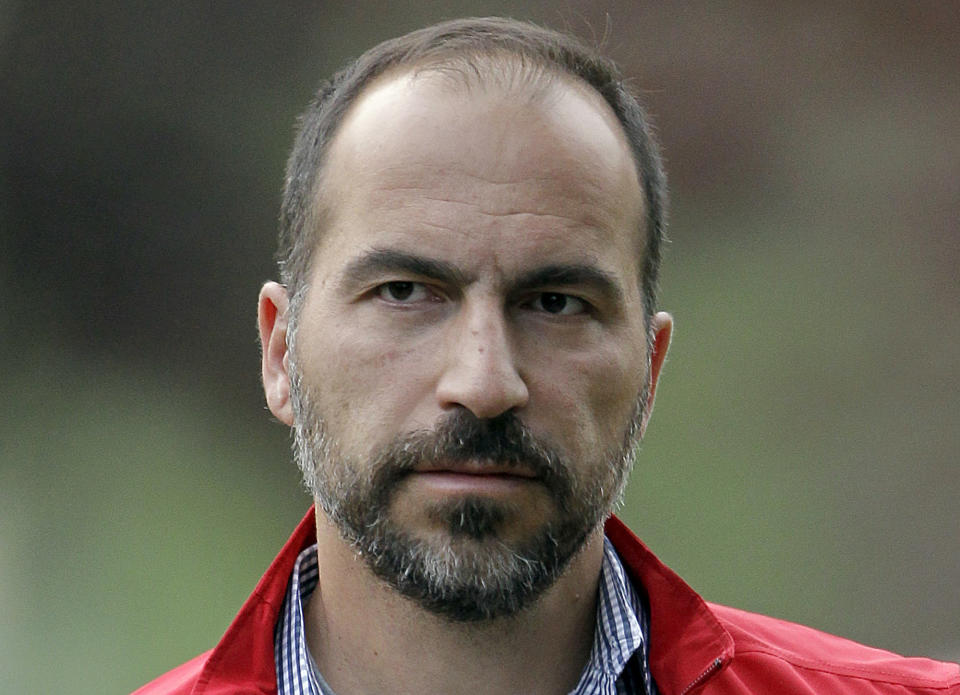 New Uber CEO Dara Khosrowshahi is taking the company on a rare legal offensive. (AP Photo/Paul Sakuma, File)