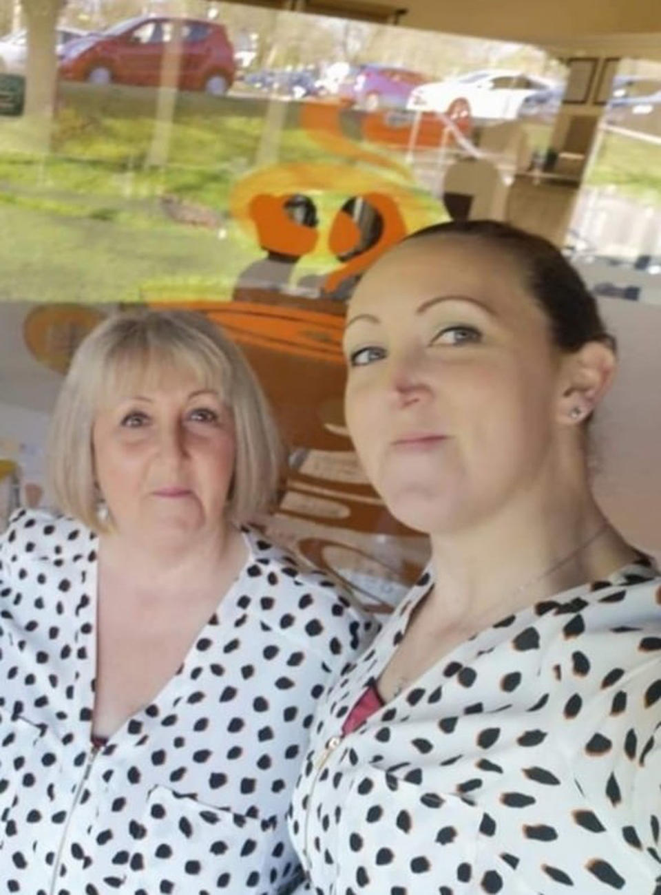 Michelle with her mum outside their cafe (Collect/PA Real Life)