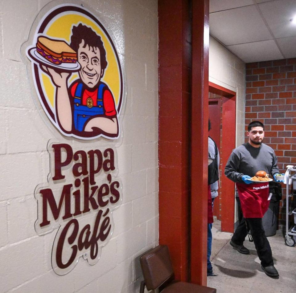 Papa Mike’s Café, named for the Poverello House founder Mike McGarvin, is a new restaurant-style cafe serving no-cost meals to anyone who wants one.