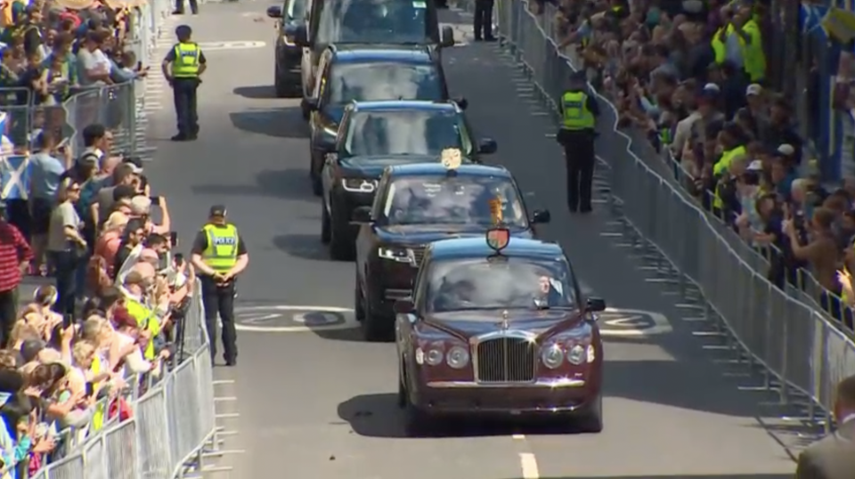 King Charles heads to St Giles Cathedral (Reuters)